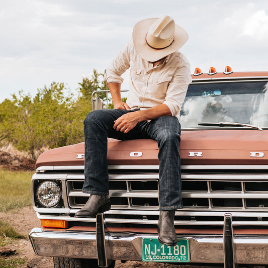 FREEBIRD men's Bandito black leather exterior pull straps front drip and traditional toe lifestyle