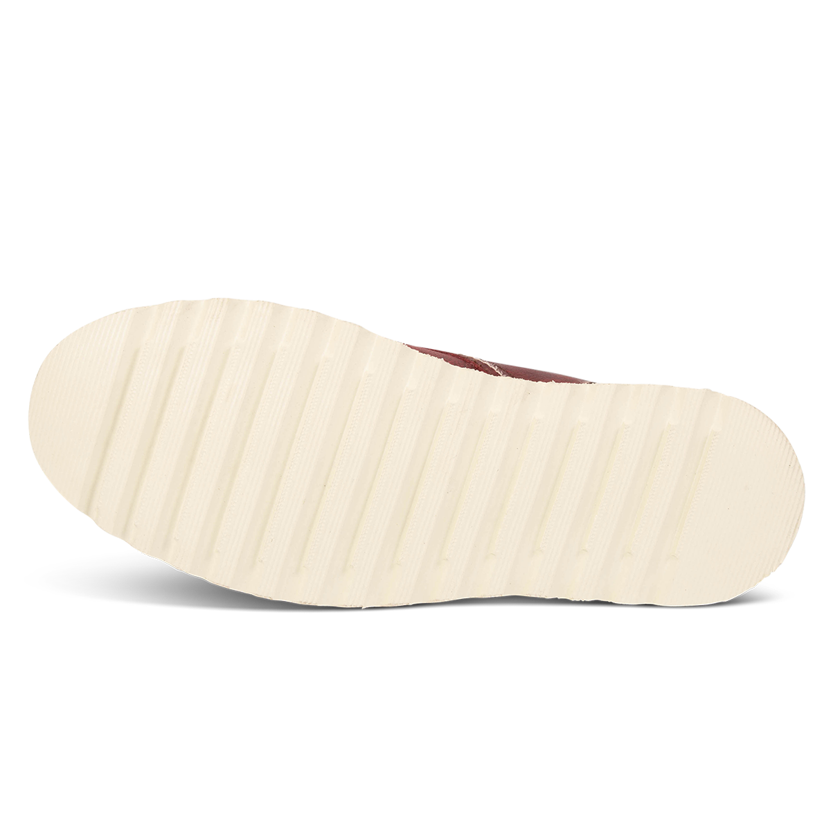 White rubber sole on FREEBIRD men's Carbon wine shoe
