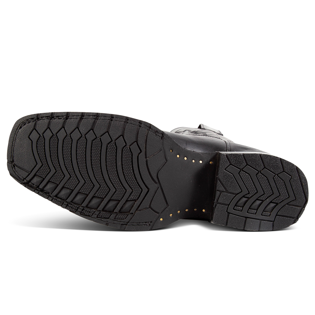 Tread sole on FREEBIRD men's Heritage black leather boot