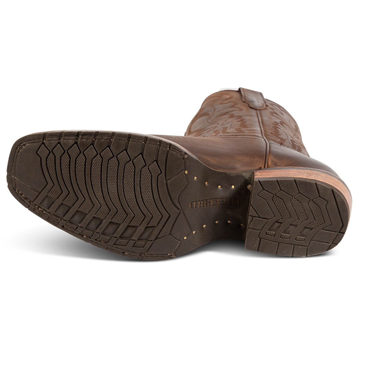 Tread sole on men's James brown leather boot
