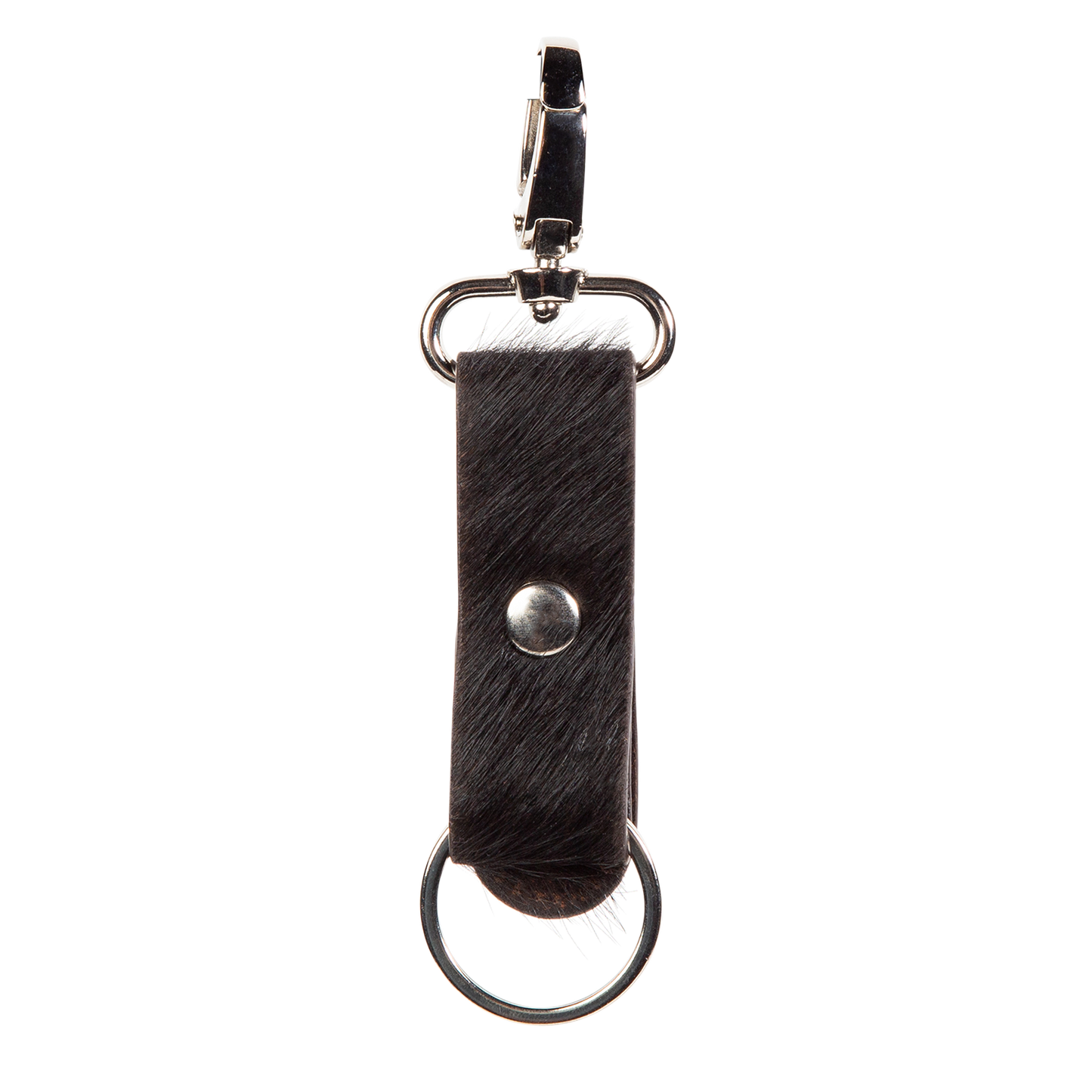 FREEBIRD Keychain black featuring silver hardware