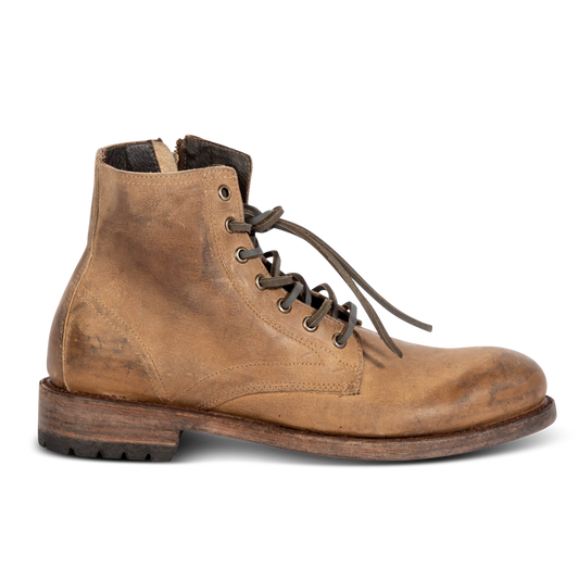 PENDLETON tan leather men's front-lacing boots featuring a rugged outdoor design with metal eyelets.