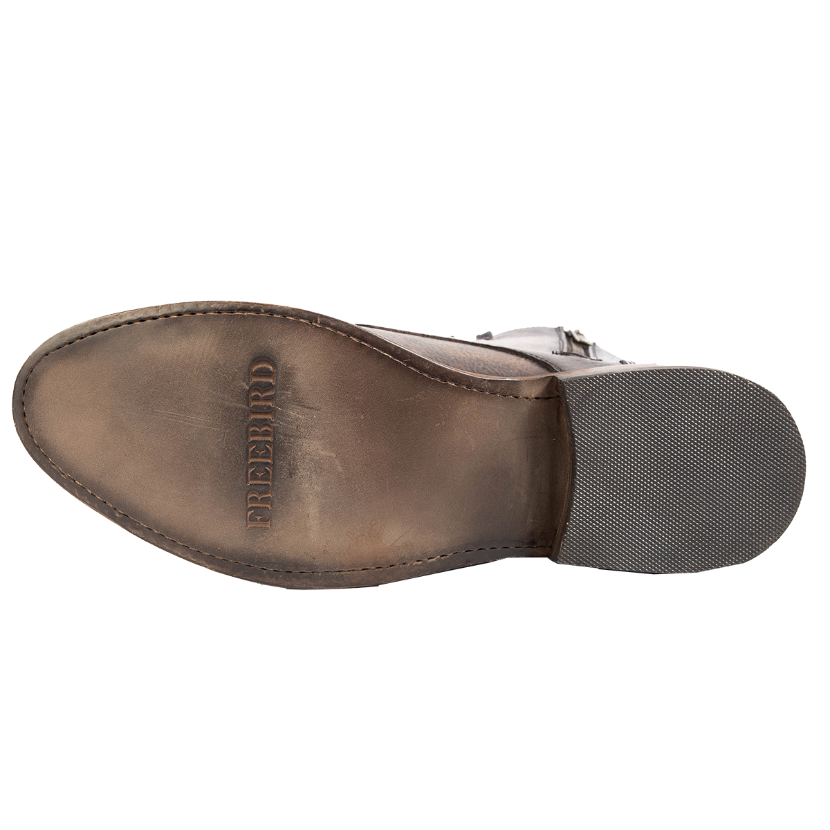 Leather imprinted sole FREEBIRD on men's Porter black leather boot