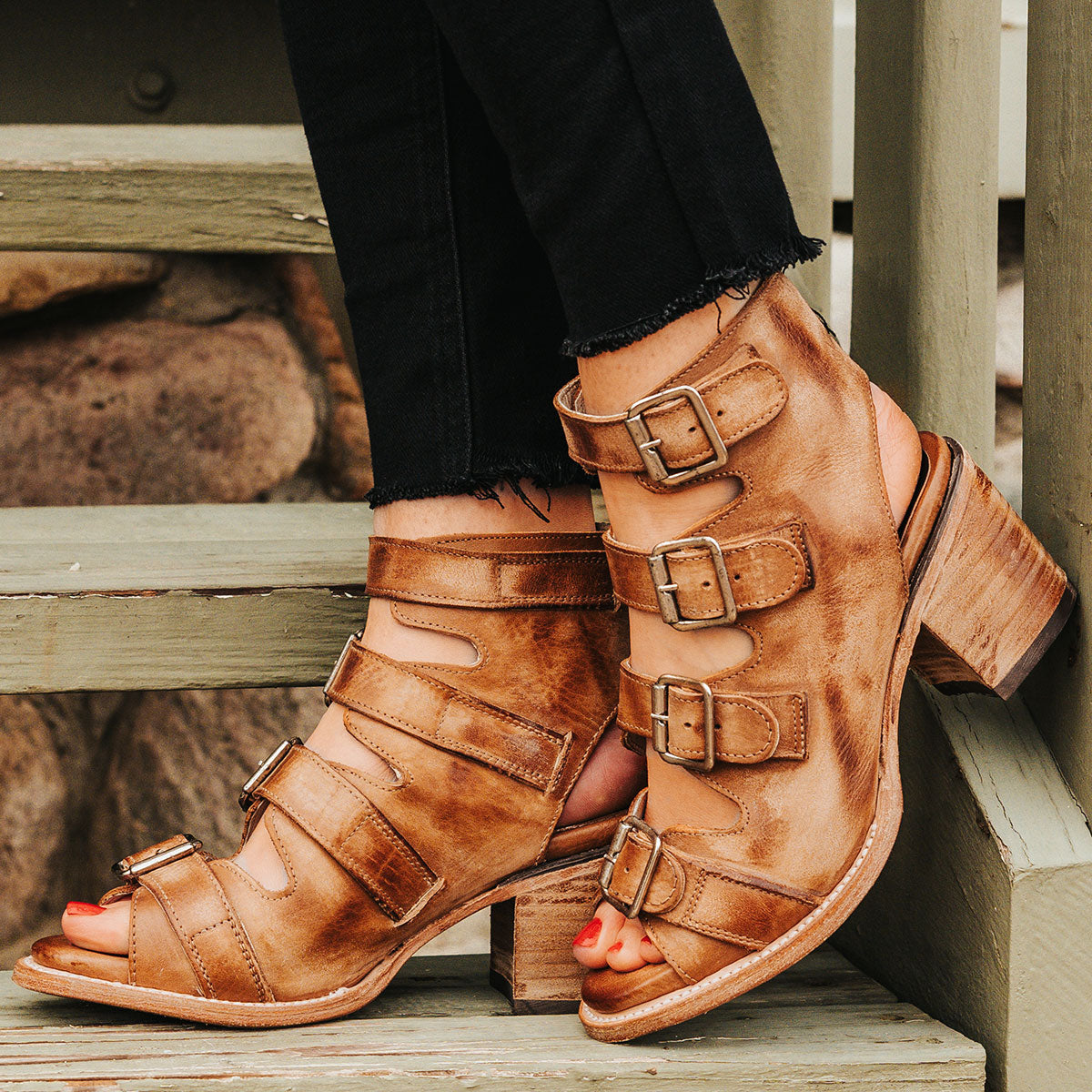 Freebird Women’s Copper/Brown Leather Sandals FREEBIRD STORES - BELA main image 3