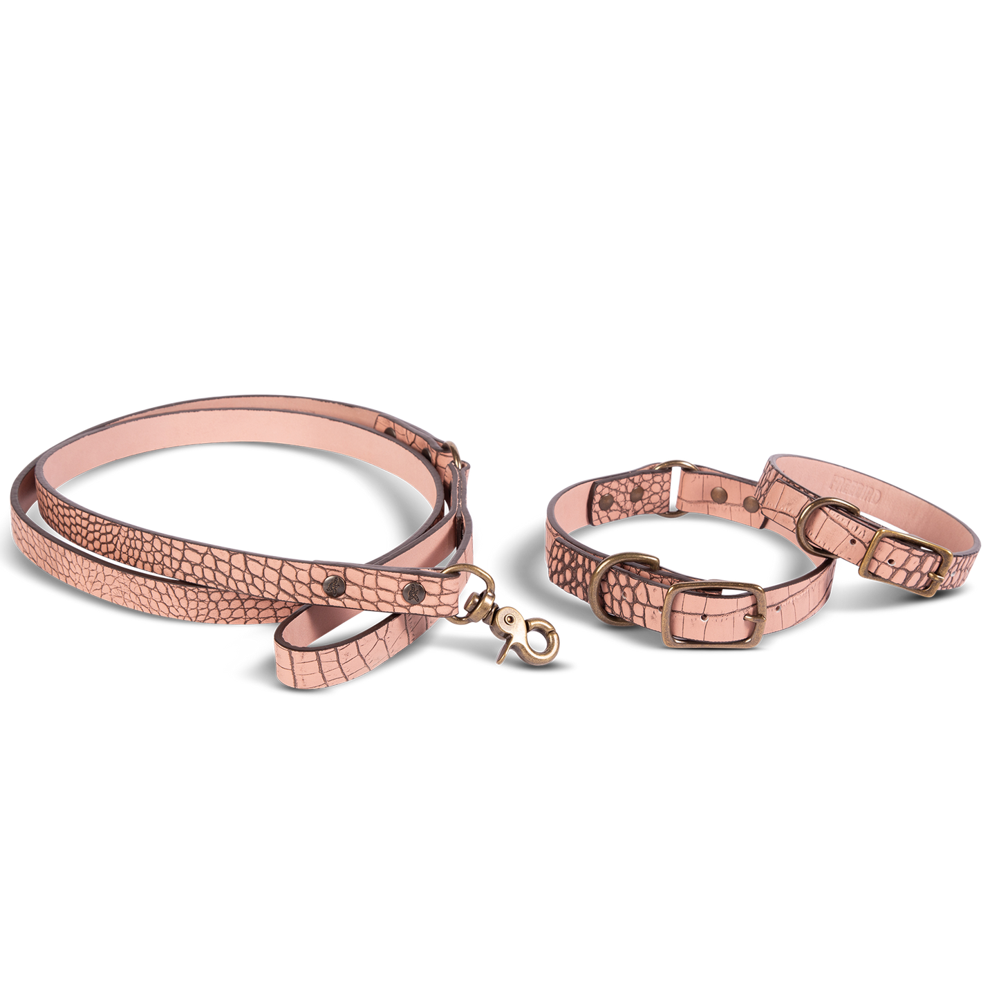 Dog Collar - Pink Croco