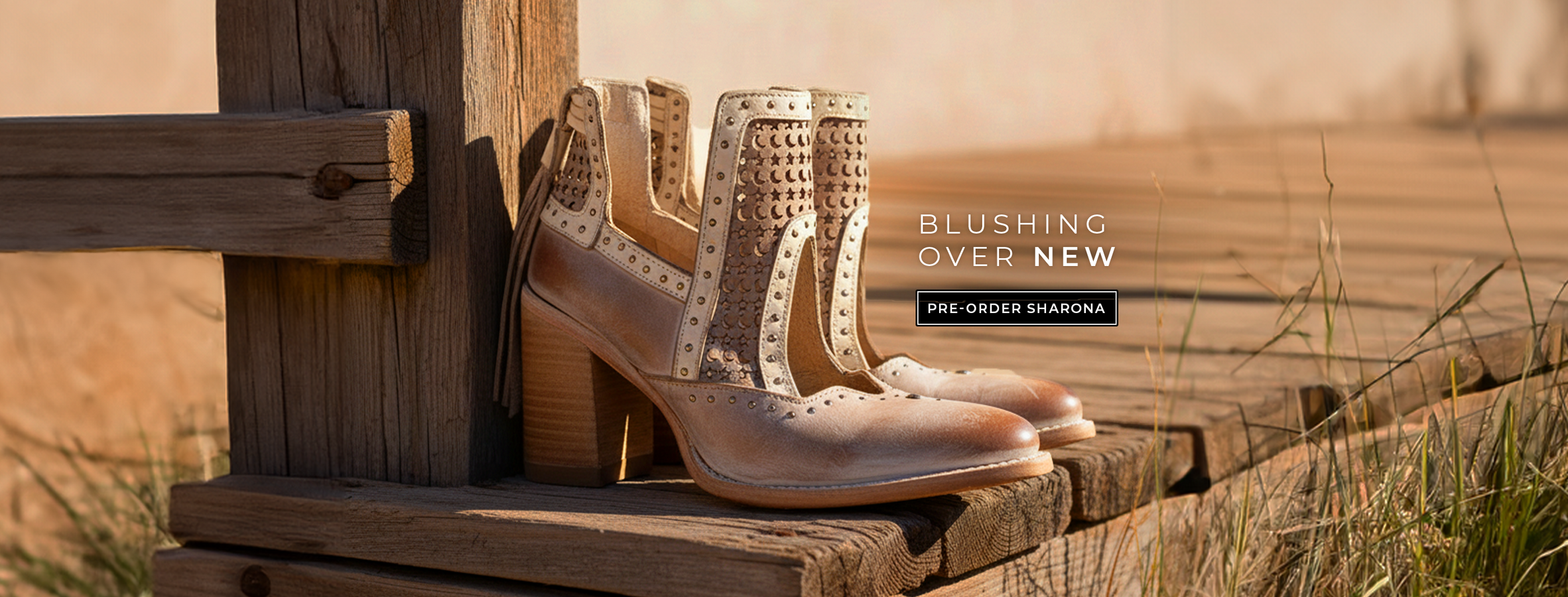 sharona laser cut heeled womens bootie blush