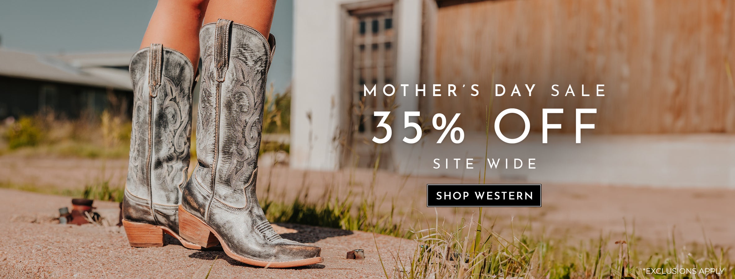 western leather boots booties