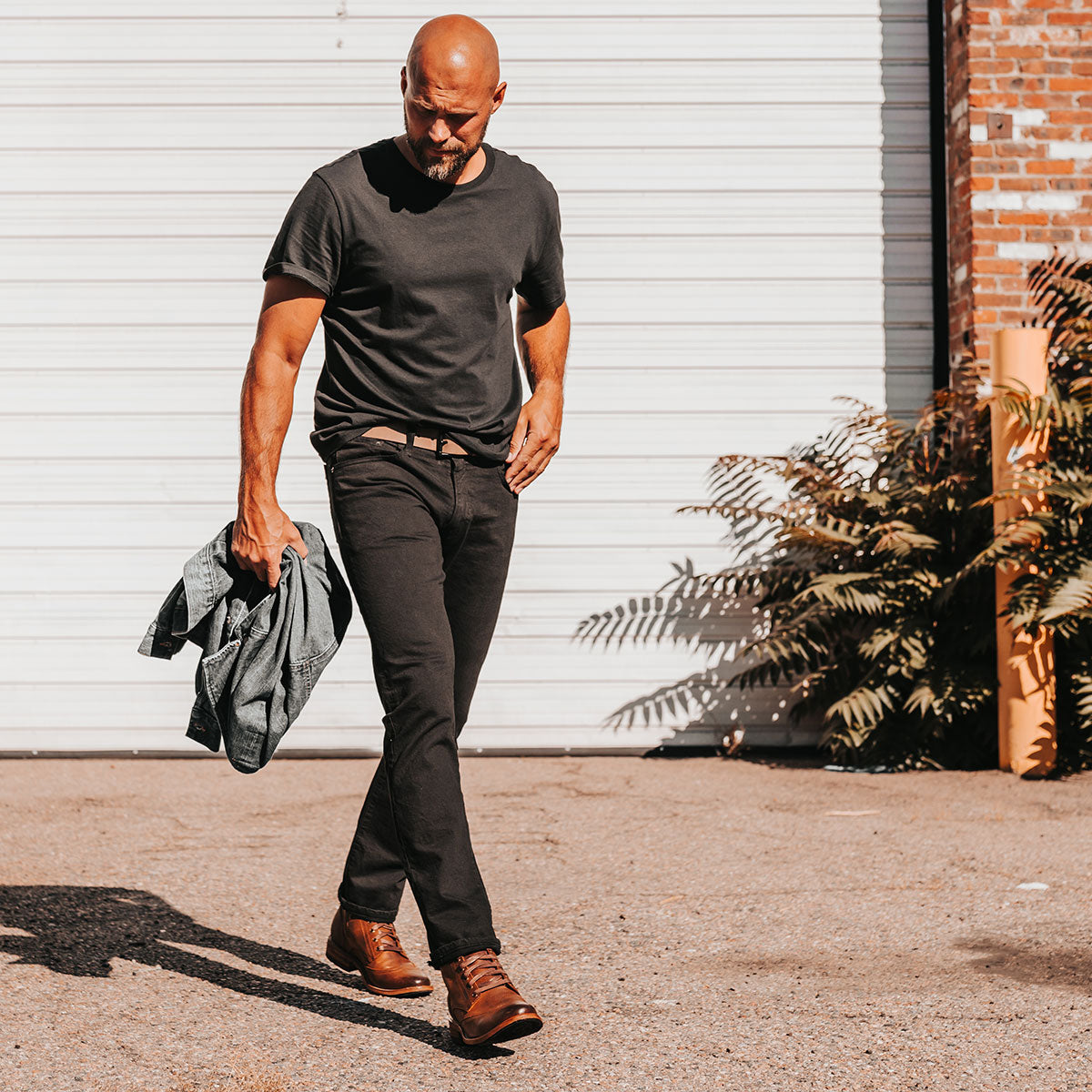 FREEBIRD men's Bodie brown leather boot with a full-grain leather body, a Goodyear welt, and functional leather front lacing ties lifestyle