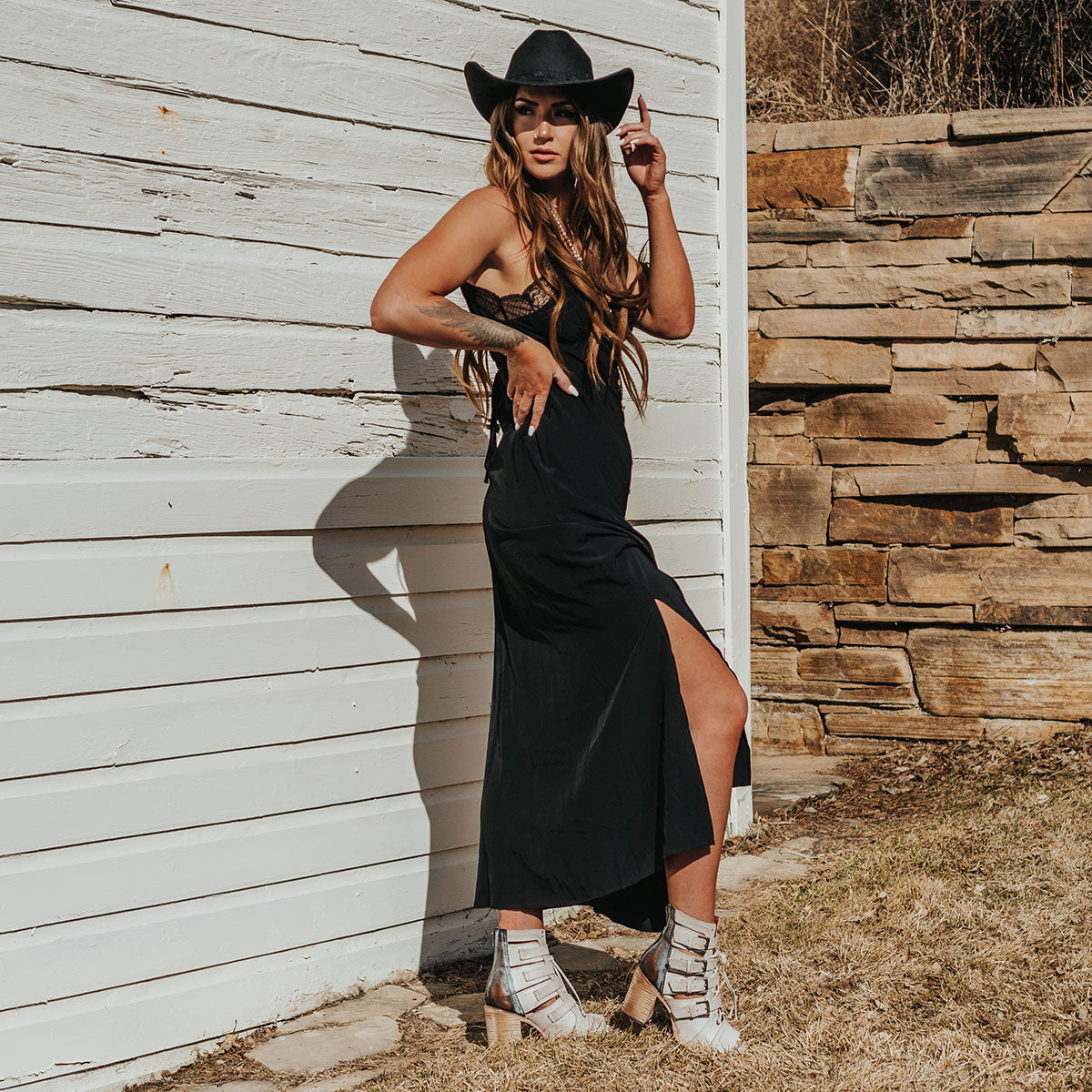 FREEBIRD women's Braeden ice sandal with adjustable straps and leather lacing detailing lifestyle image