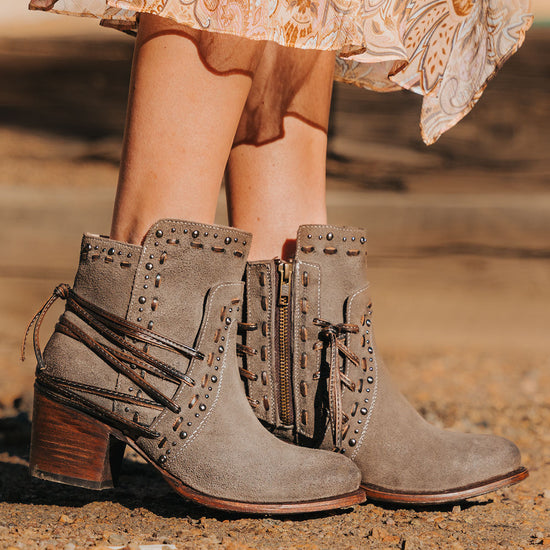 Camryn - Grey Suede in 5