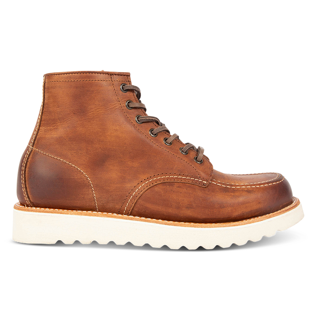 FREEBIRD men's Carbon cognac front lace closure shoe with soft sole