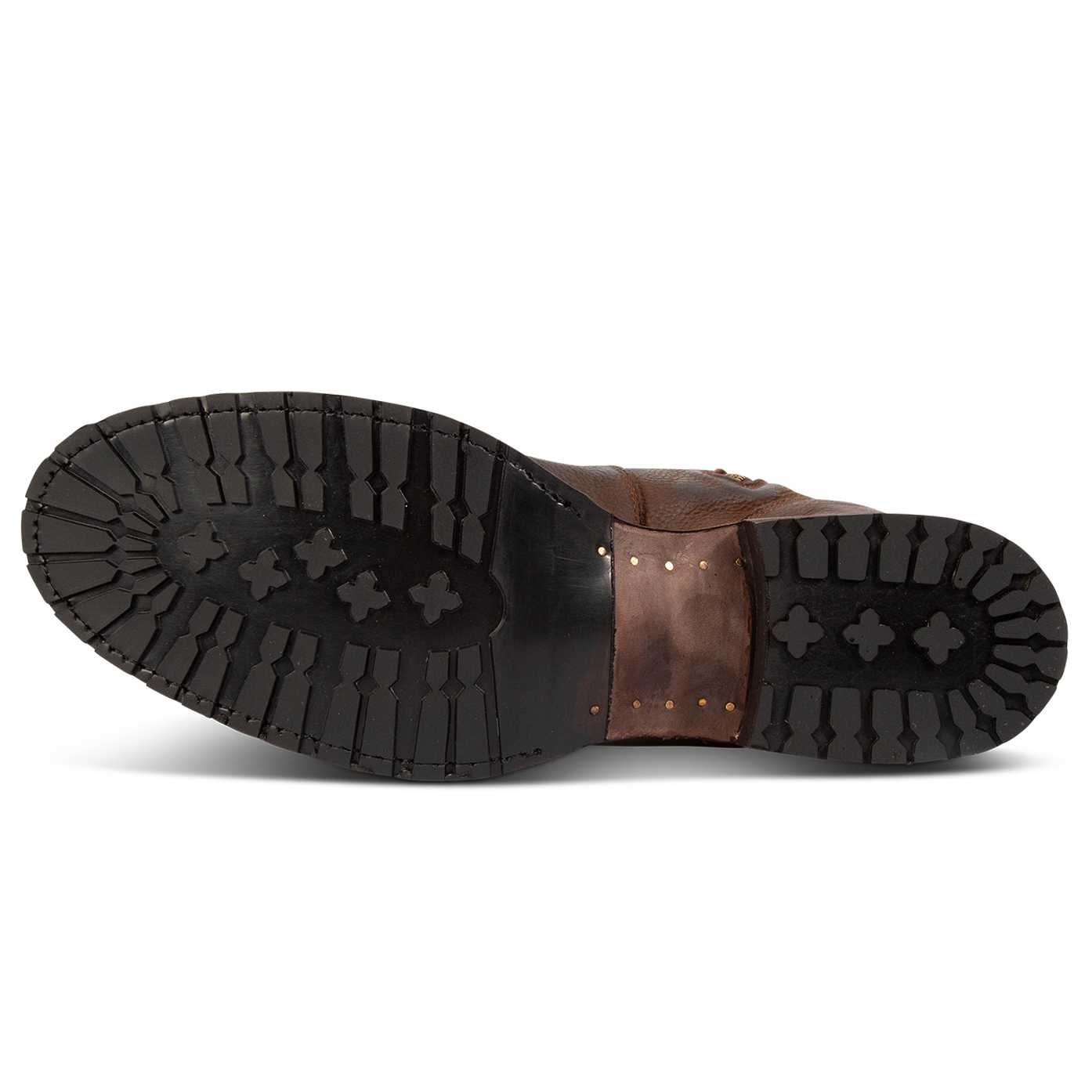 Rubber tread sole on FREEBIRD men's Chayse brown boot