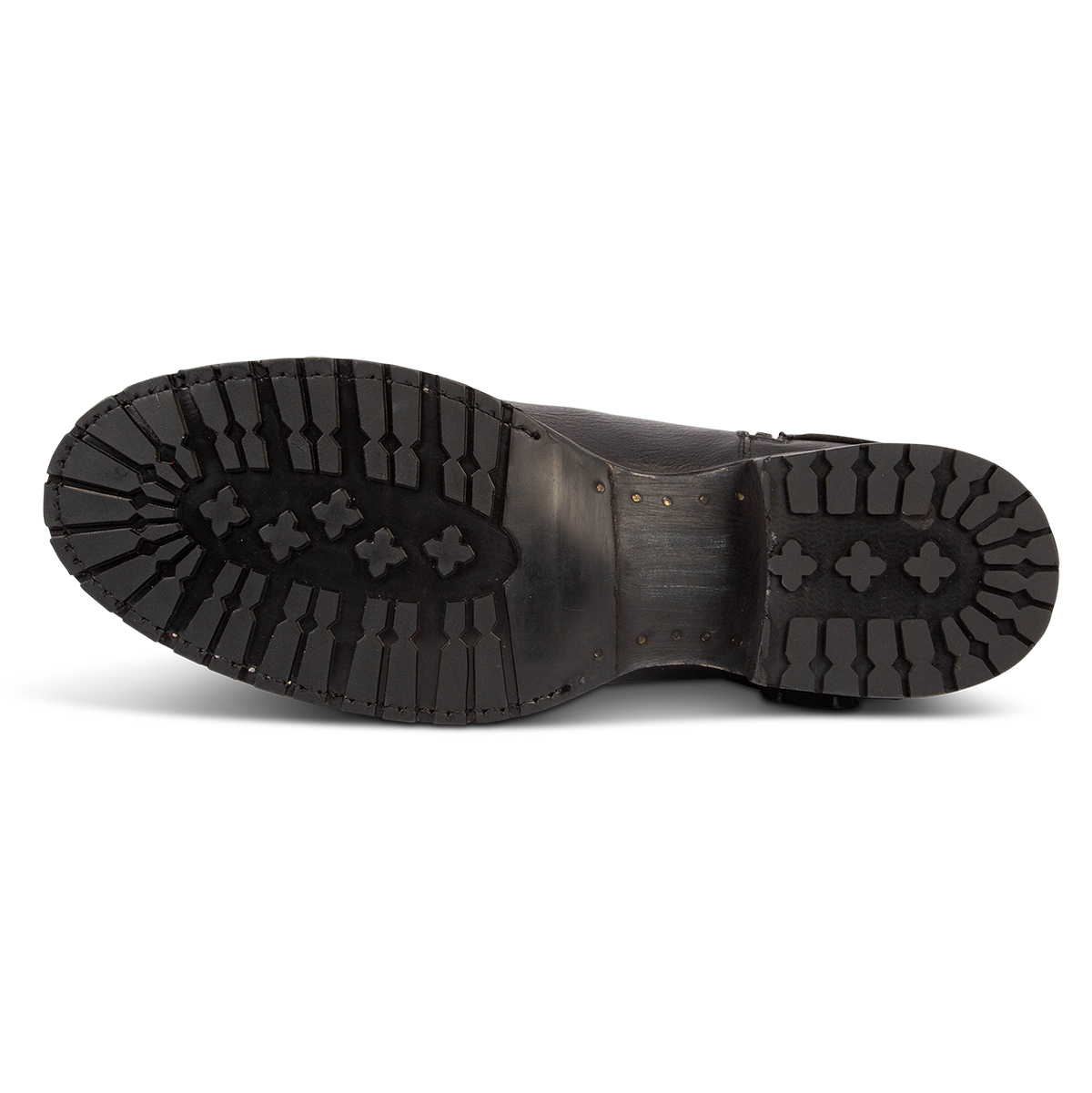 Rubber tread sole imprinted with FREEBIRD on men's Dallas black boot