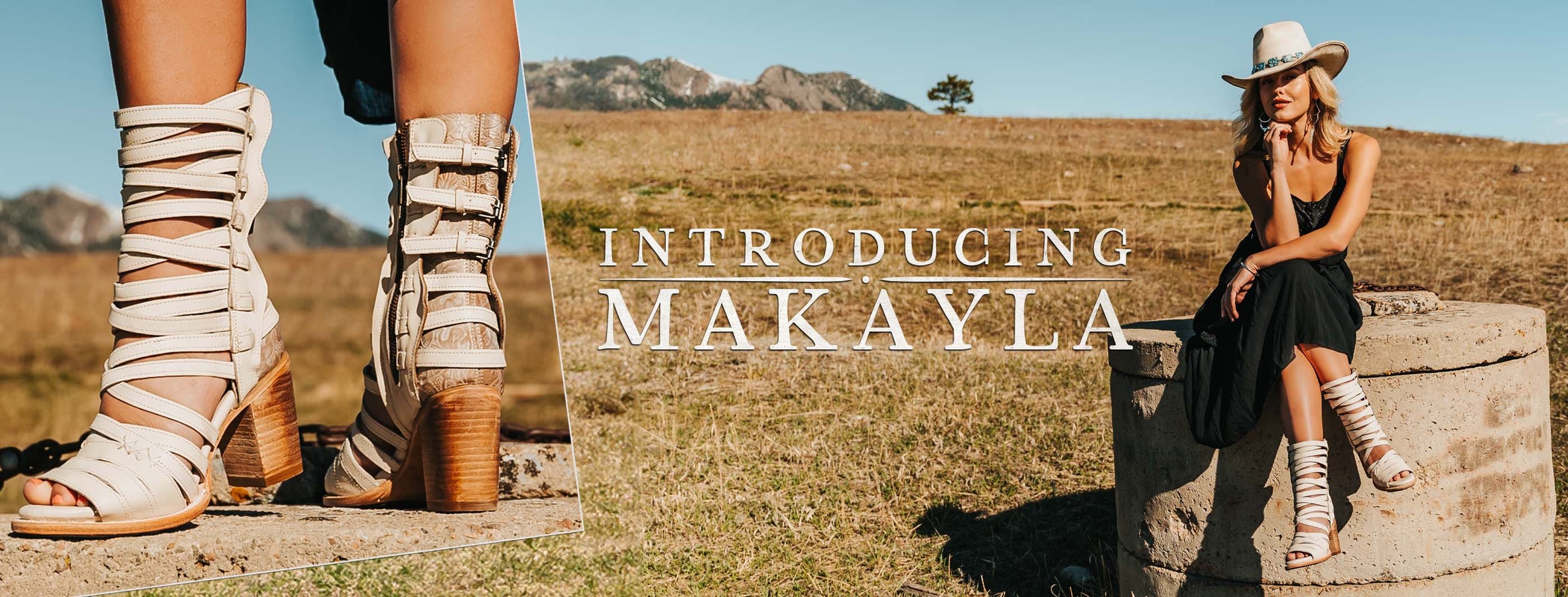 makayla tall criss cross strap belted sandal beige