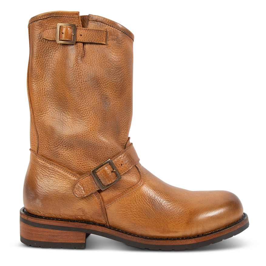 easton mens relaxed leather boot tan