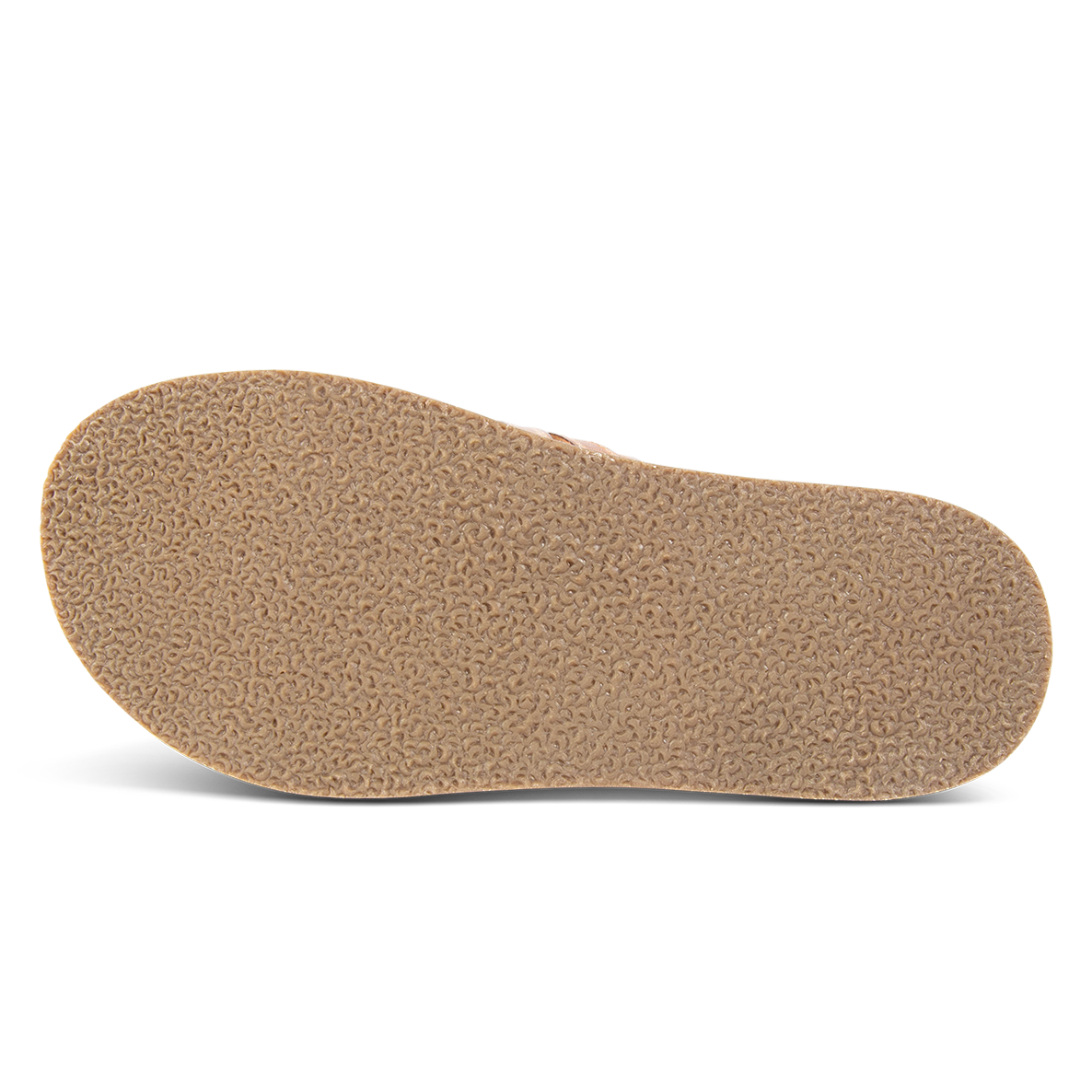 Rubber grip sole on FREEBIRD women's Fleetwood camel flat slip-on sandal