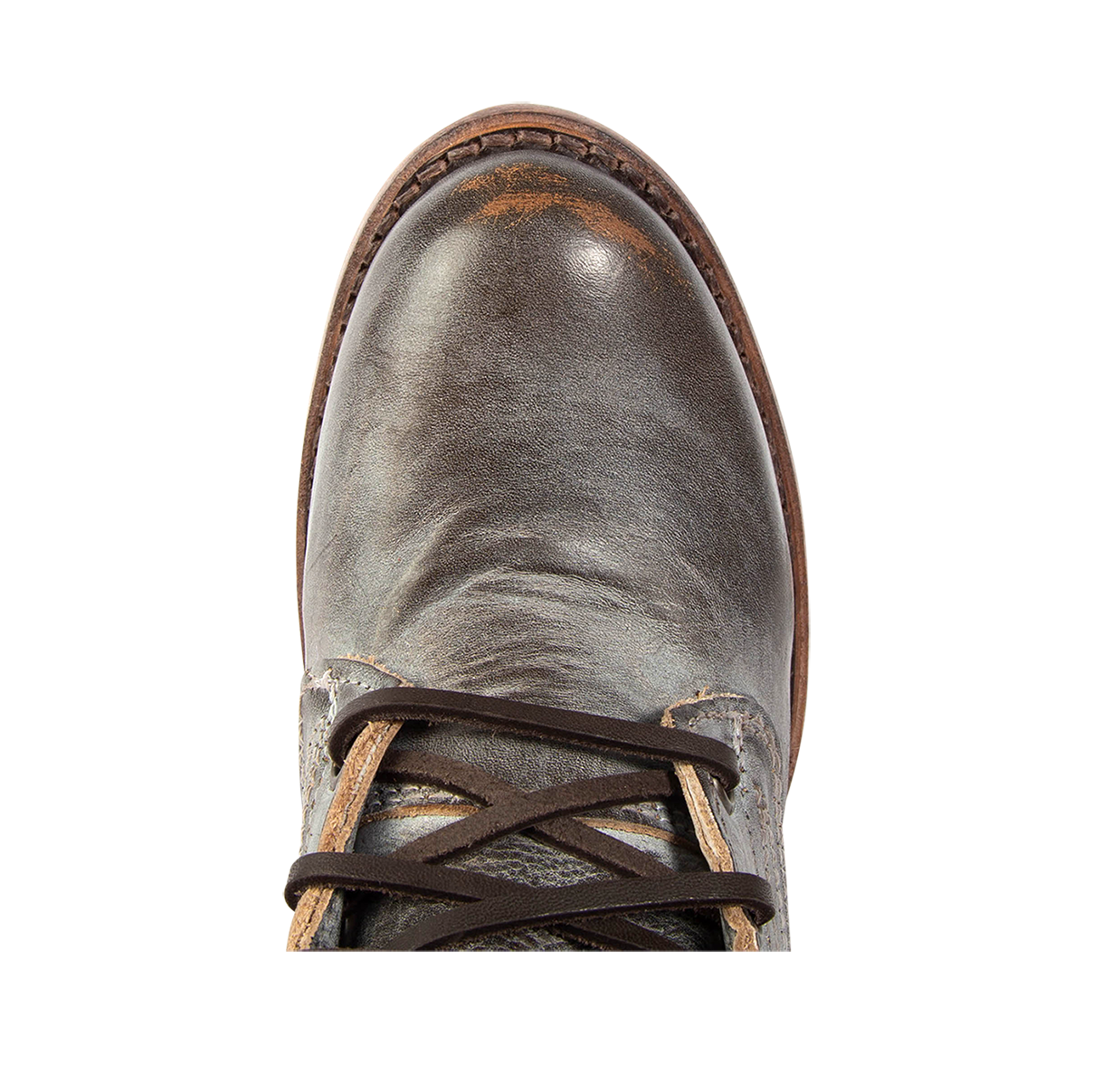 Top view showing round toe on FREEBIRD women's Grany ice tall boot