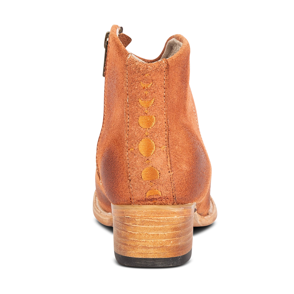 Low Rider Original Bootie HIPPY Women's Low Heel Suede Bootie Orange | Freebird Stores | Shop ...