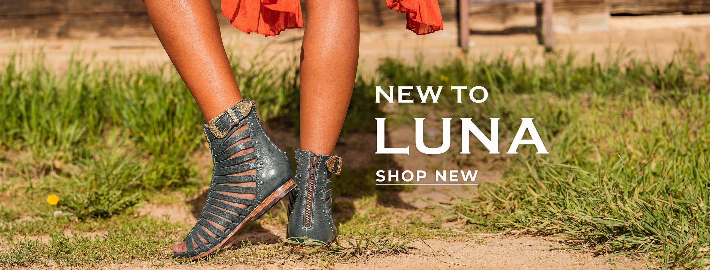 luna exclusive strappy leather buckled low heel sandal teal