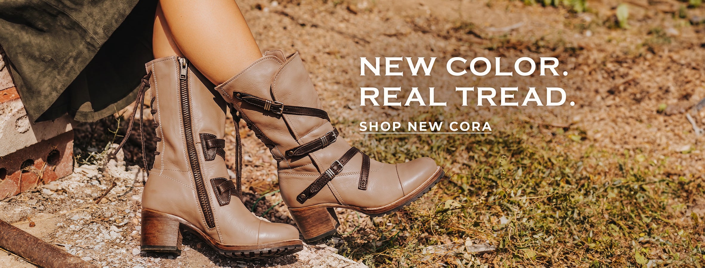 cora back lacing womens leather bootie clay