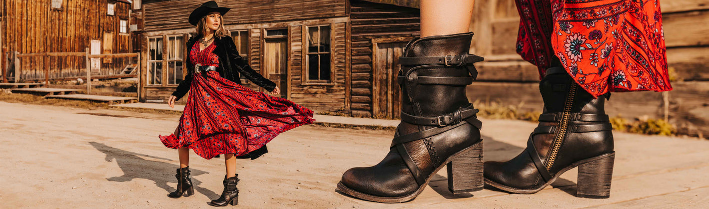 baker leather boot exclusive black