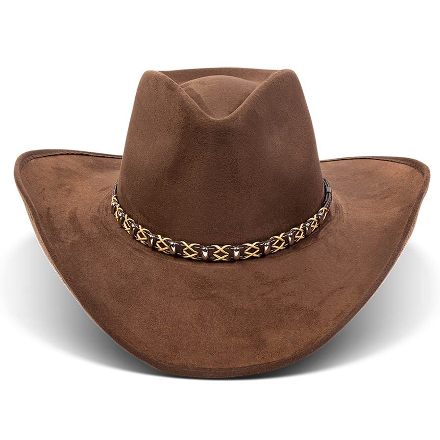 Jones Western Wide Brim Tear Drop Crown Hat Brown | Freebird Jones Western Wide Brim Tear Drop Crown Hat Brown | Freebird