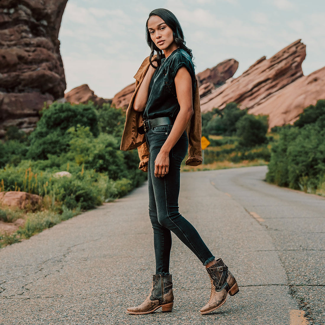 All Tan Python FREEBIRD STORES - MORGAN