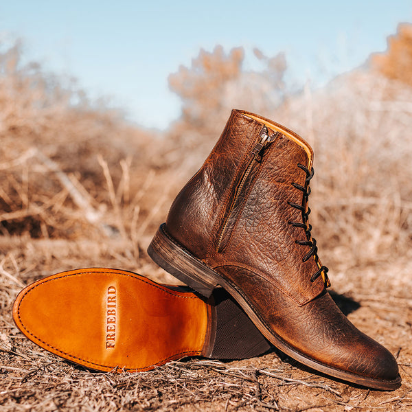 靴 archive PPFM Lace Up Leather Boots PAXTON-BROWN-PRODUCT_grande.