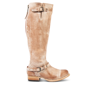 roadey womens exclusive red zipper tall boot taupe