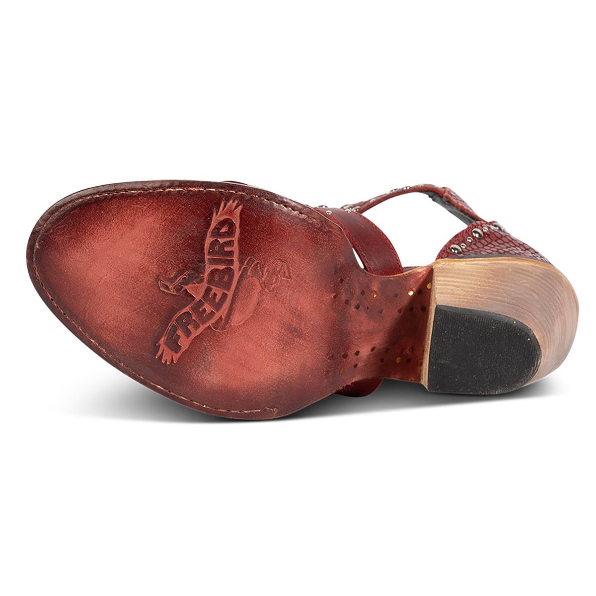 brown satin dress target RODEO Women's Western Exclusive Studded Leather Sandal Red Multi | Freebird  Stores