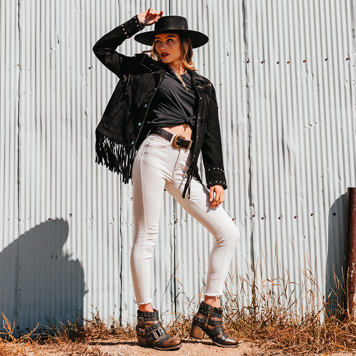 Embellished 2025 buckle bootie