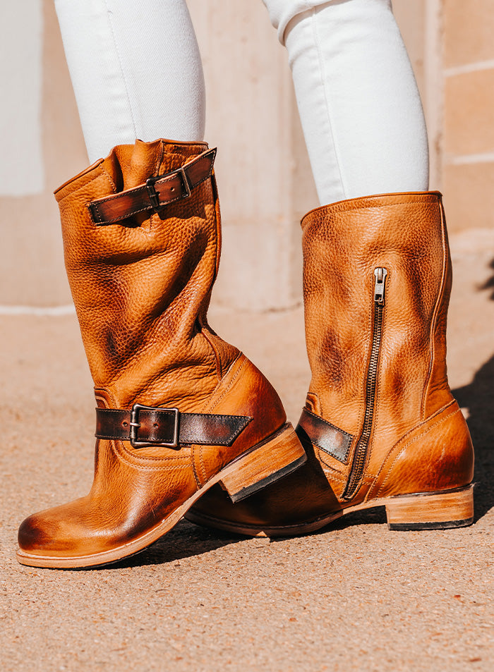 rip exclusive womens leather industry boot wheat