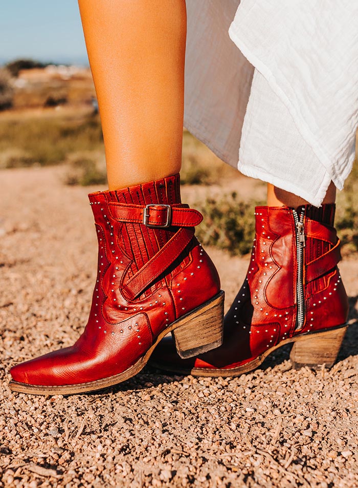 exclusive leather boots booties