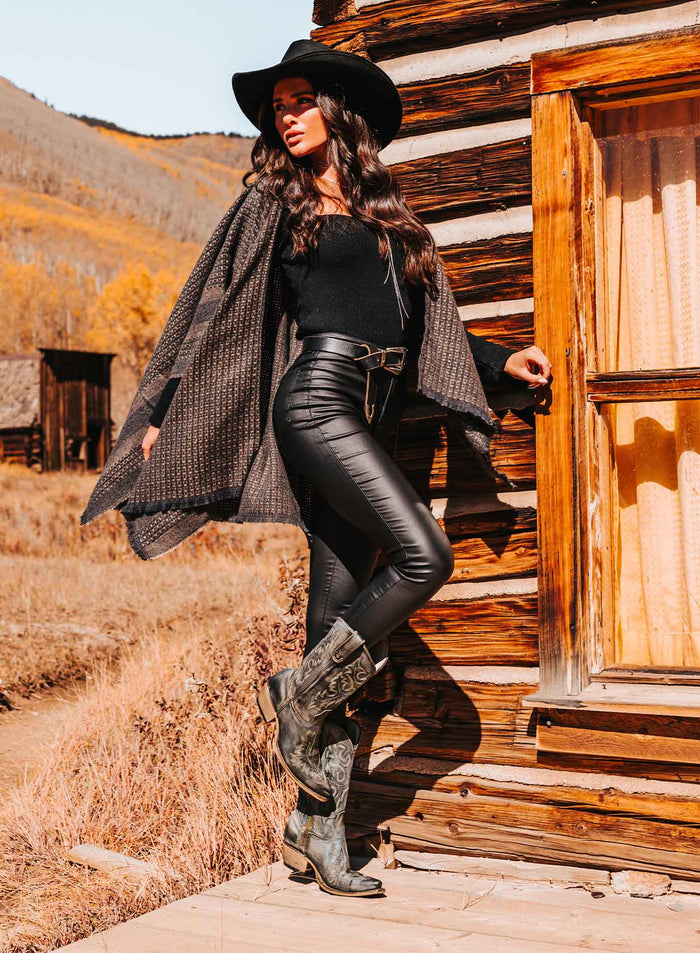 western leather boots booties