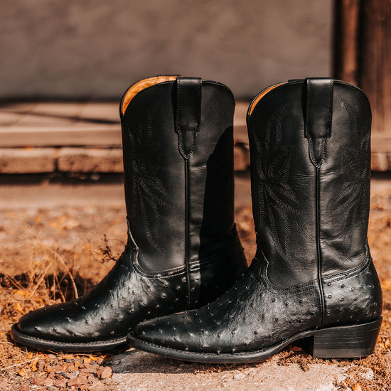 freebird Union Black Ostrich Hotsell Black Friday Shoes