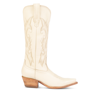 woodland womens exclusive western leather boot beige