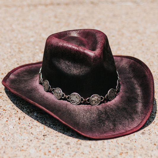 Wyatt - Wine Distressed