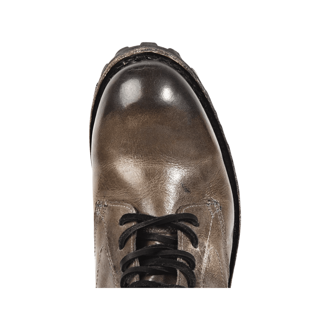 Round toe on FREEBIRD men's Jax stone leather boot