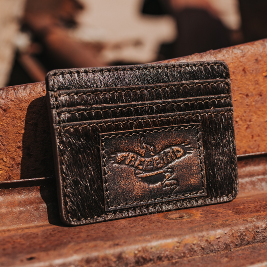 FREEBIRD CC Wallet black cardholder featuring three cards slots