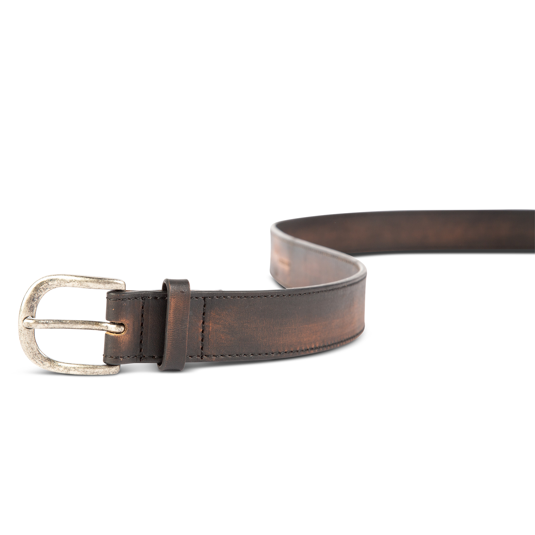 Maikun | Mens & Womens Canvas | Belt with Black D-ring | Color Silver  Buckle+orange