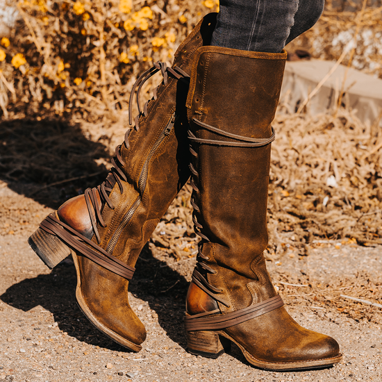 Coal - Olive suede in 5