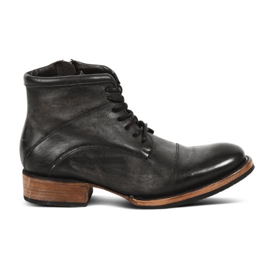 FREEBIRD men's Ace black leather lace up boot