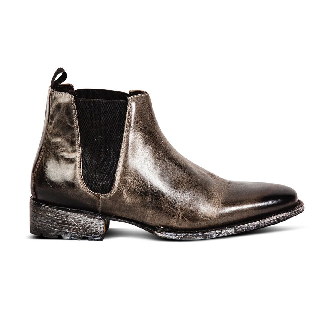 FREEBIRD men's Graham stone slip on boot with back tab and rubber tread sole
