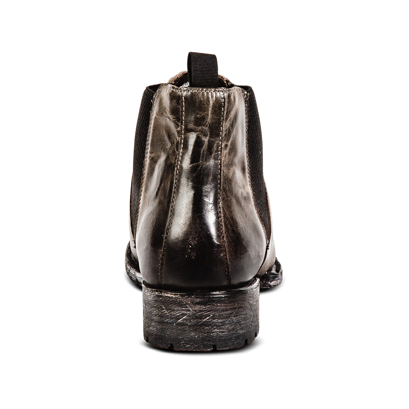 Back view showing back pull tab on FREEBIRD men's Graham stone boot