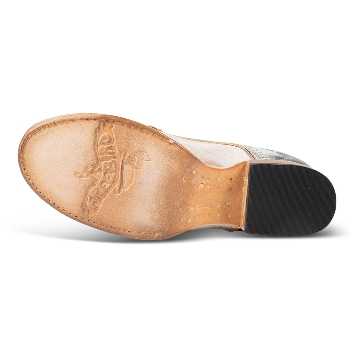 Leather sole imprinted with FREEBIRD on Mabel ice multi multi women's oxford