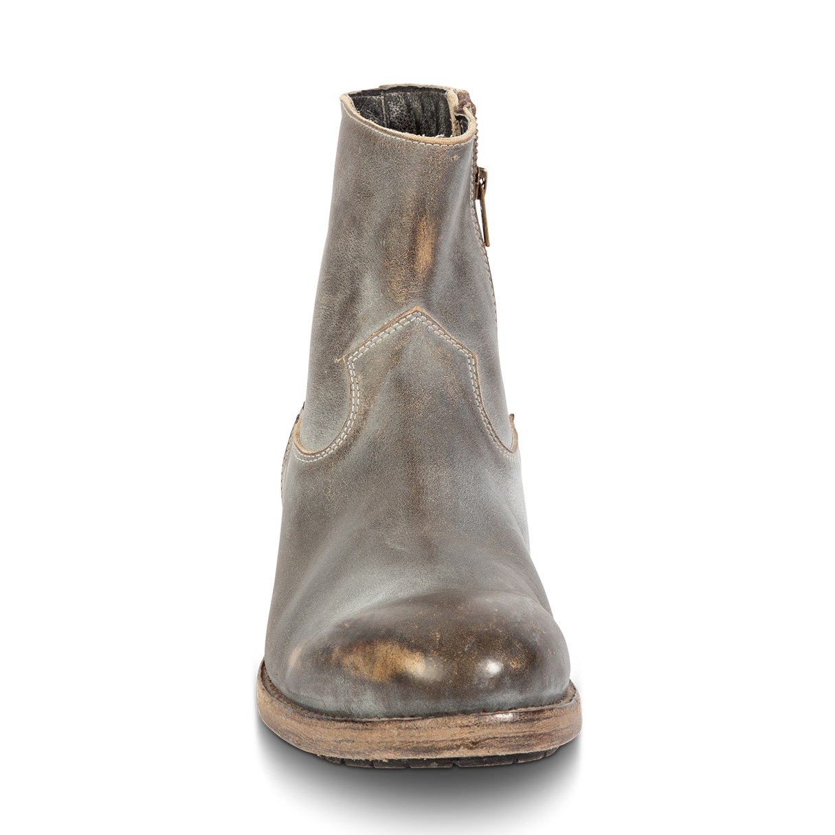 Front view showing ankle shaft construction on FREEBIRD men's Pueblo ice ankle boot