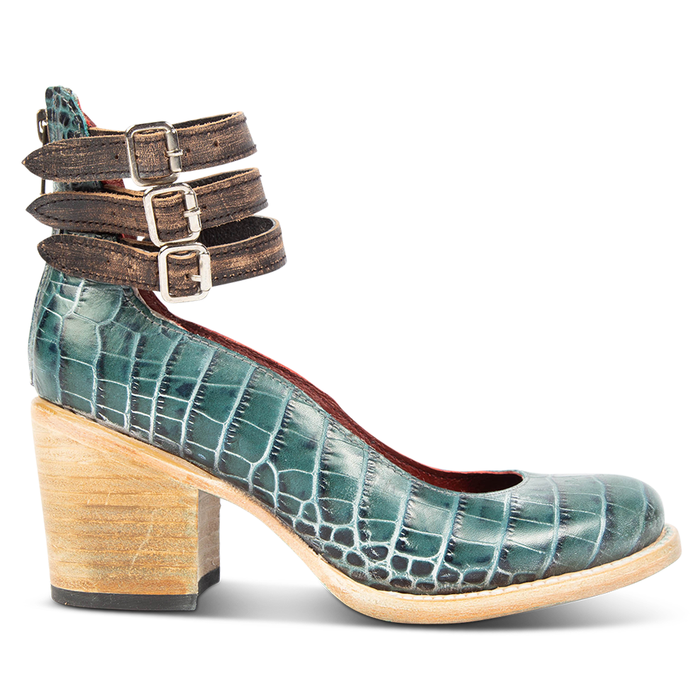 Randi - Turquoise croco
