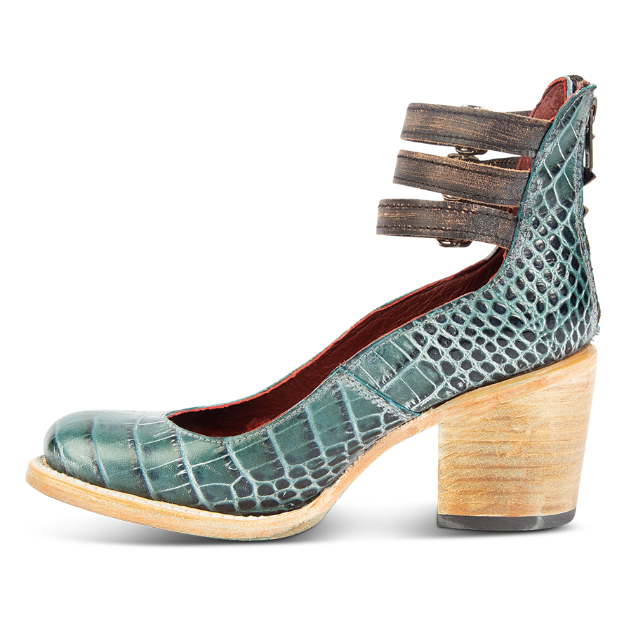 Randi - Turquoise croco