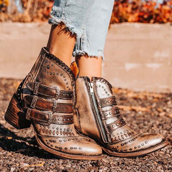Pewter booties hot sale