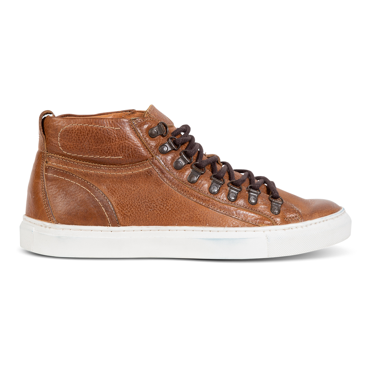 FREEBIRD men's Shelby cognac front lacing rubber sole ankle shoe